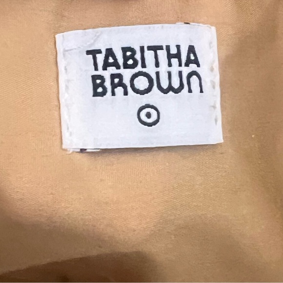 EUC Tabitha Brown for Target Abstract Botanical Woven Straw Tote Beach Bag - Picture 6 of 10